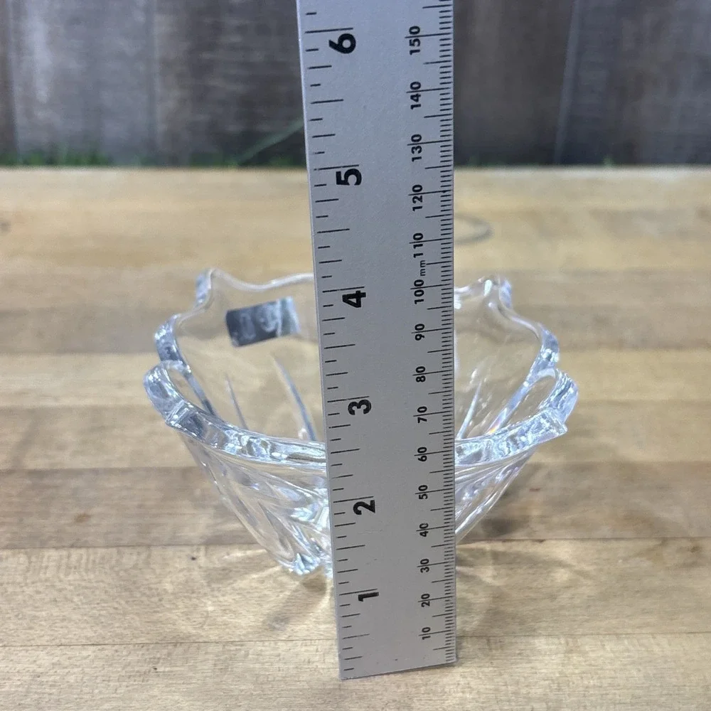 Marquis Waterford Crystal Flower Bowl Germany Scalloped Petal Trinket Dish